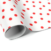 Rood en wit cadeaupapier (Rol Hoek)