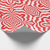 Rood en wit cadeaupapier (Hoek)