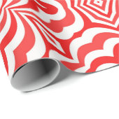 Rood en wit cadeaupapier (Rol Hoek)