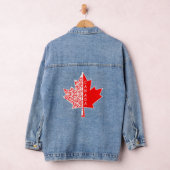 Rood en Wit Canadees Maple Leaf CANADA Denim Jacket (Hangar)