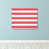 Rood en Wit Canvas Afdruk (Insitu (Houten vloer))