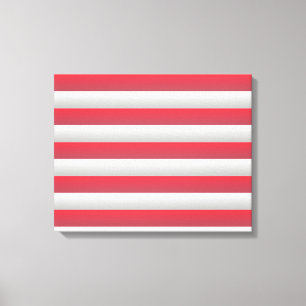 Rood en Wit Canvas Afdruk