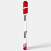 Rood en wit Case-Mate iPhone case (Achterkant / Rechts)