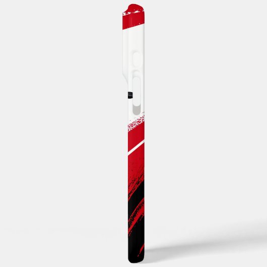 Rood en wit Case-Mate iPhone case (Achterkant / Links)