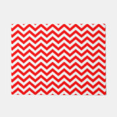 Rood en wit Chevron Pattern Deurmat (Voorkant)
