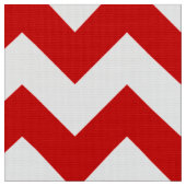 Rood en wit Chevron Zigzag Pattern Stof (Close Up)