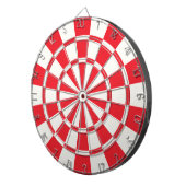 Rood en wit dartbord (Voorkant Rechts)