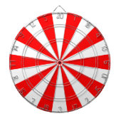 Rood en wit dartbord (Voorkant)
