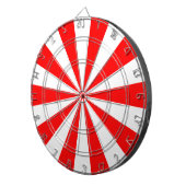 Rood en wit dartbord (Voorkant Rechts)