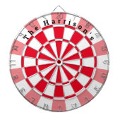  rood en wit dartbord (Voorkant)