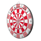  rood en wit dartbord (Voorkant Rechts)