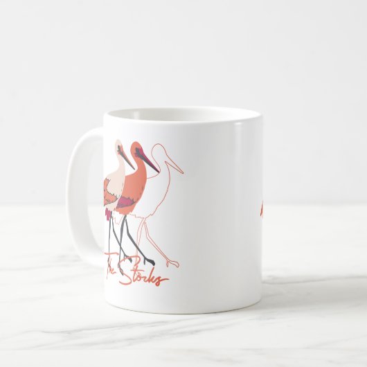 Rood en wit De ondoordringbare vogels Koffiemok (Voorkant links)