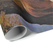 Rood en wit deer nabij een ontleding van de bosbon cadeaupapier (Rol Hoek)