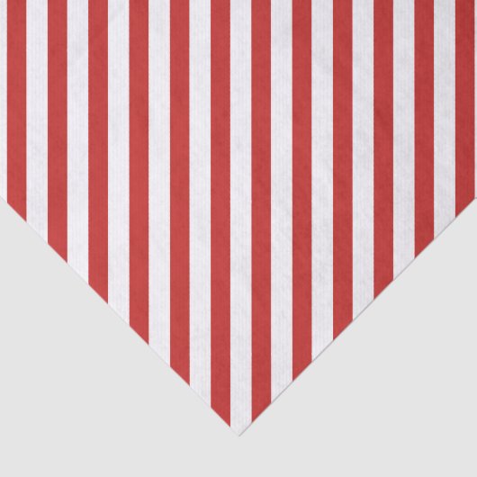 Rood en wit diagonaal band patroon tissuepapier (Detail)