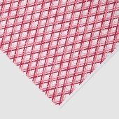 Rood en wit diagonaal geplakt tissuepapier (Detail)