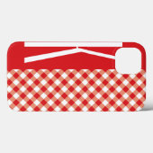 Rood en wit diagonaal Gingham. Case-Mate iPhone Case (Achterkant (horizontaal))