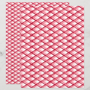 Rood en wit diagonaal plakboek papier