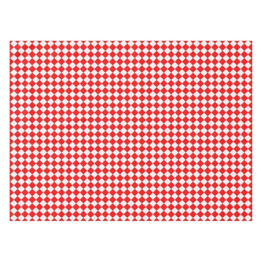 Rood en wit diamantpatroon van Shirley Taylor Tafelkleed (Voorkant (Horizontaal))
