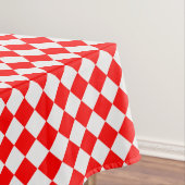 Rood en wit diamantpatroon van Shirley Taylor Tafelkleed (Voorbeeld)