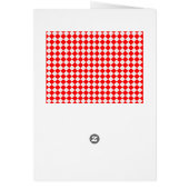 Rood en wit diamantpatroon van ShirleyTaylor (Achterkant)