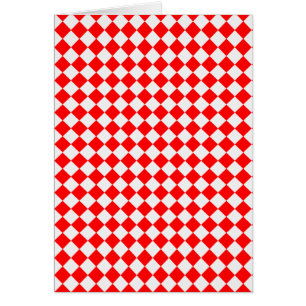 Rood en wit diamantpatroon van ShirleyTaylor