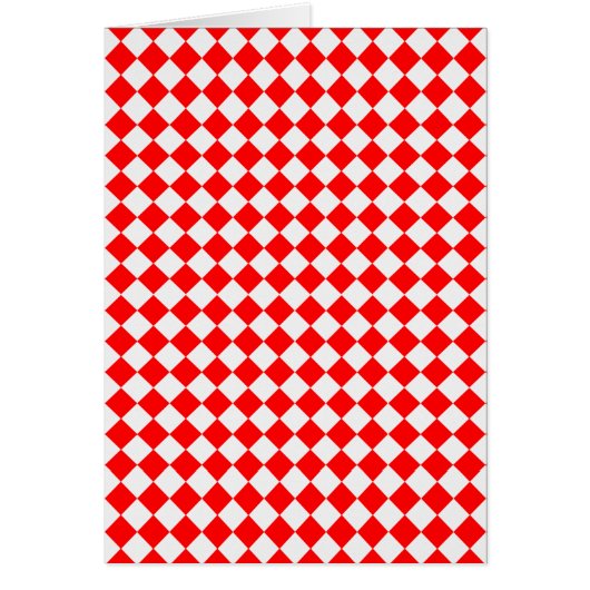 Rood en wit diamantpatroon van ShirleyTaylor (Voorkant)
