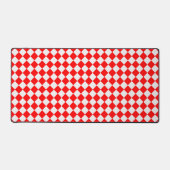 Rood en wit diamantpatroon van STaylor Bureaumat (Voorkant)