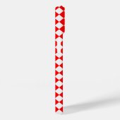 Rood en wit diamantpatroon van STaylor Case-Mate iPhone Case (Achterkant / Rechts)