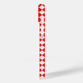 Rood en wit diamantpatroon van STaylor Case-Mate iPhone Case (Achterkant / Links)