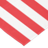 Rood en Wit Dikke Strepen Tafelkleed (Gekanteld)