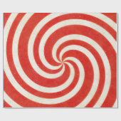 Rood en wit dizzy Snoep wervelkolom Cadeaupapier (Vlak)