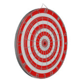 Rood en wit doel dartbord (Voorkant Links)