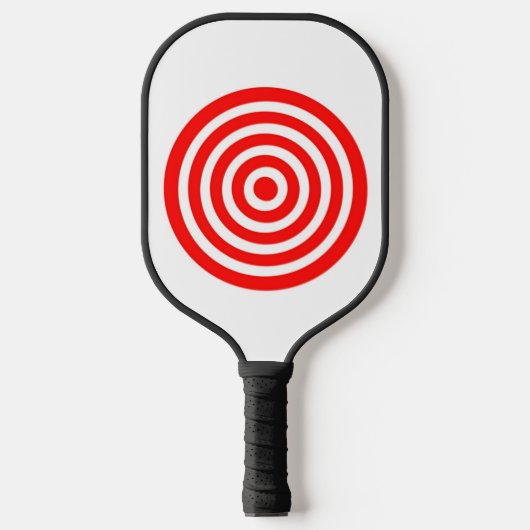 Rood en wit doel pickleball paddle (Voorkant)