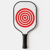 Rood en wit doel pickleball paddle (Achterkant)