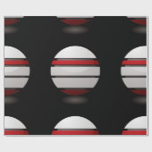 Rood en wit droid pictogram Verpakking papier (Vlak)