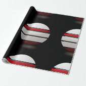 Rood en wit droid pictogram Verpakking papier (Uitgerold)