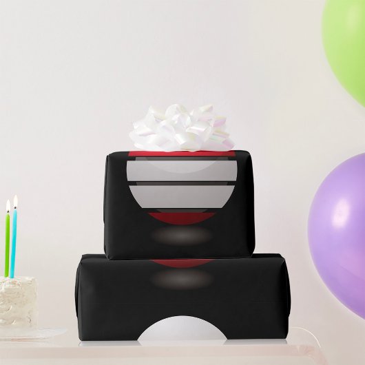 Rood en wit droid pictogram Verpakking papier