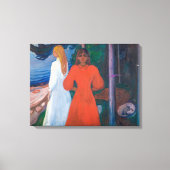 Rood en Wit | Edvard Munch | Canvas Afdruk (Voorkant)