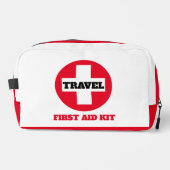 Rood en Wit EHBO Reiszak Toilettasje (Voorkant)