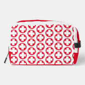 Rood en Wit EHBO Reiszak Toilettasje (Achterkant)