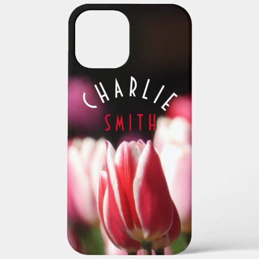 Rood en Wit (en Roze) Tulpen Hoesje-Mate iPhone C Case-Mate iPhone Case (Achterkant)