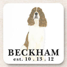 Rood en wit Engels Springer Spaniel Bier Onderzetter