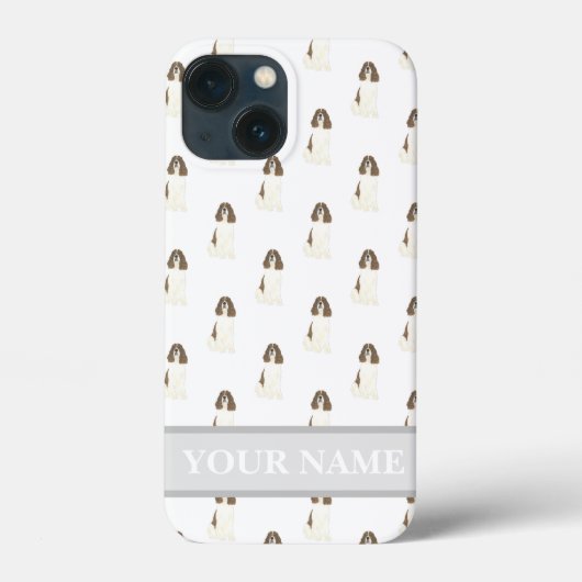 Rood en wit Engels Springer Spaniel Case-Mate iPhone Case (Achterkant)