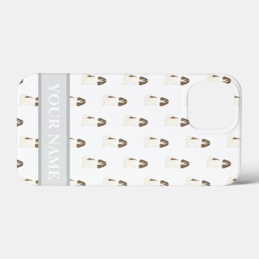 Rood en wit Engels Springer Spaniel Case-Mate iPhone Case (Achterkant (horizontaal))