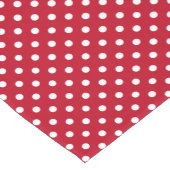 Rood en wit erwten korte tafelloper (Hoek)