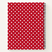 Rood en wit erwten notitieboek (Achterkant)