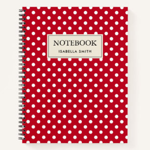 Rood en wit erwten notitieboek