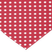 Rood en wit erwten tafelkleed (Gekanteld)
