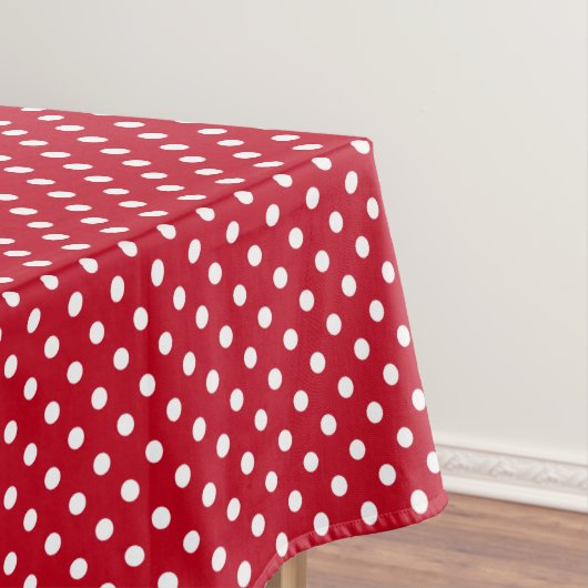 Rood en wit erwten tafelkleed (Voorbeeld)