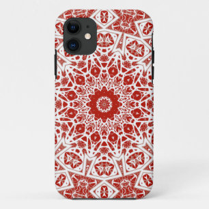 rood en wit, etnische bandana Case-Mate iPhone case